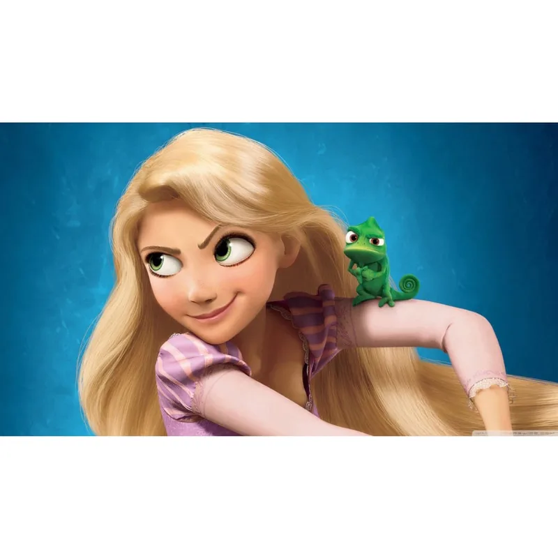 Painel Festa Infantil Rapunzel Mod41 tam 2mx1m