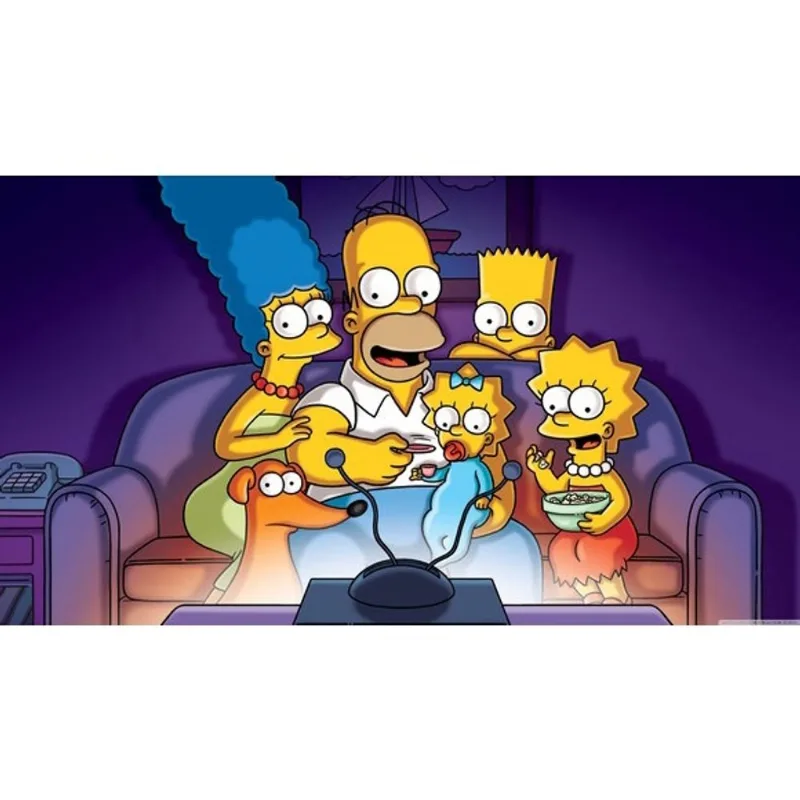 Painel Festa Infantil Simpsons Mod44 tam 2mx1m