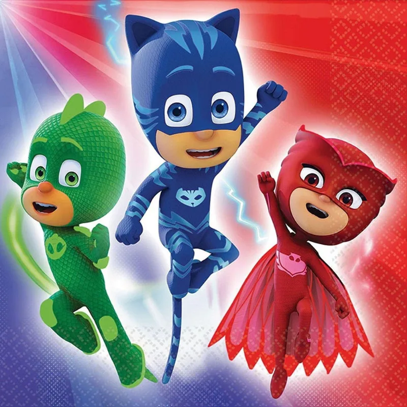 Painel Festa Infantil pj Mask Mod 71 tam 2mx1m