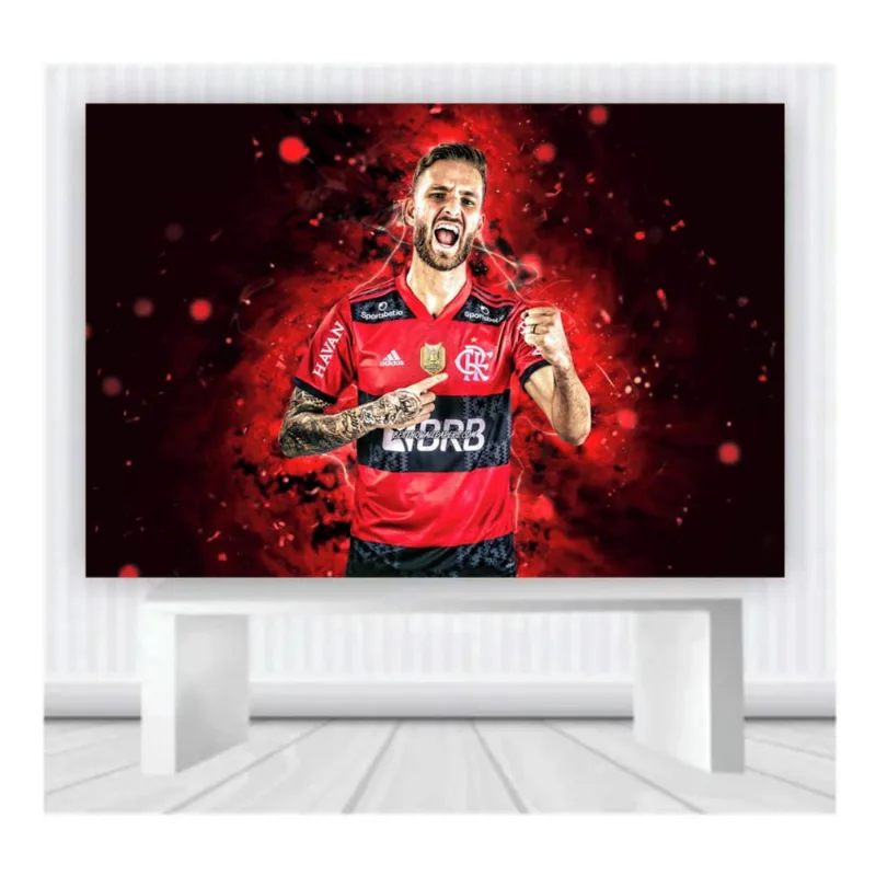 Painel de Festa Rubro Negro Bruno Viana tamanho 2mx1m