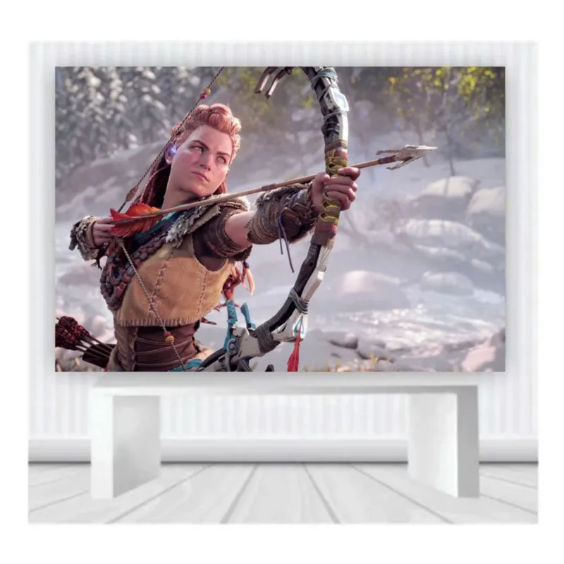 Painel de Festa Infantil Game Horizon Zero Mod8 tam 2mx1m