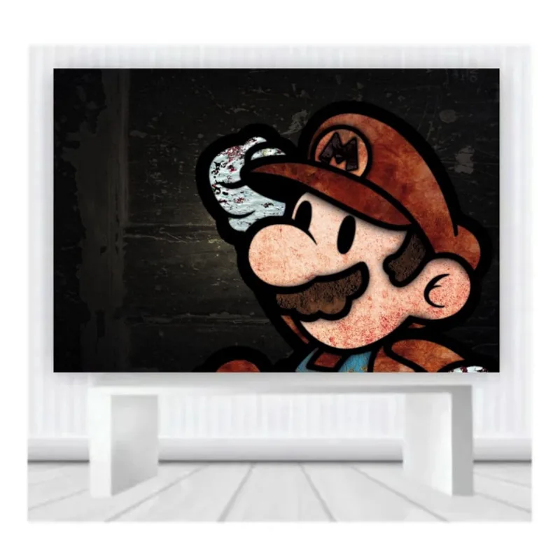 Painel de Festa Infantil Mario Mod 04 tam 100cmx65cm