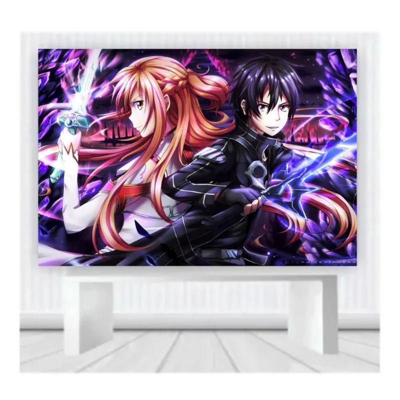 Painel de Festa Sword Art Mod6 tam 100cmx65 cm