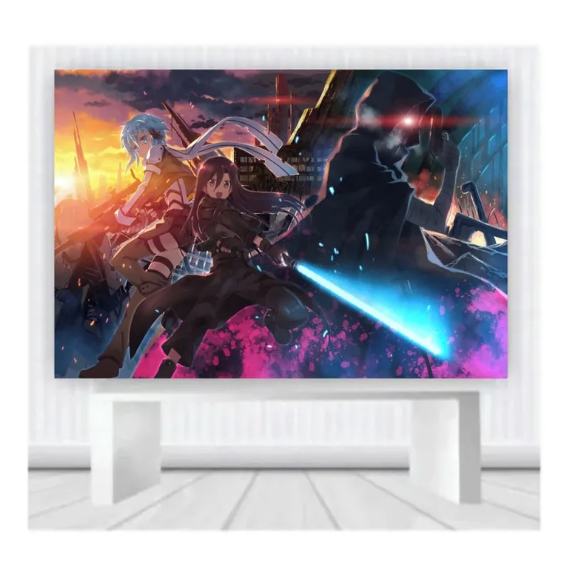 Painel de Festa Sword Art Mod11 tam 100cmx65 cm