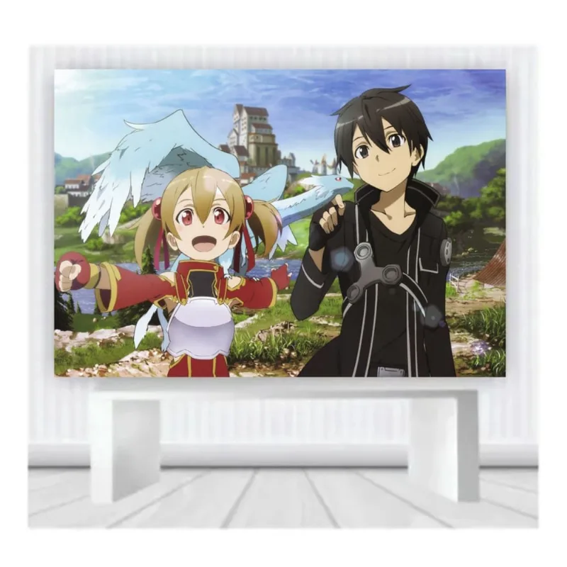 Painel de Festa Sword Art Mod1 tam 2mx1m