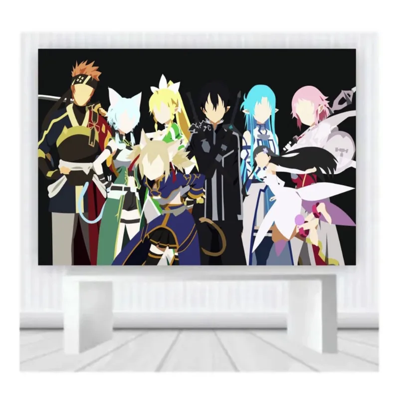 Painel de Festa Sword Art Mod9 tam 2mx1m