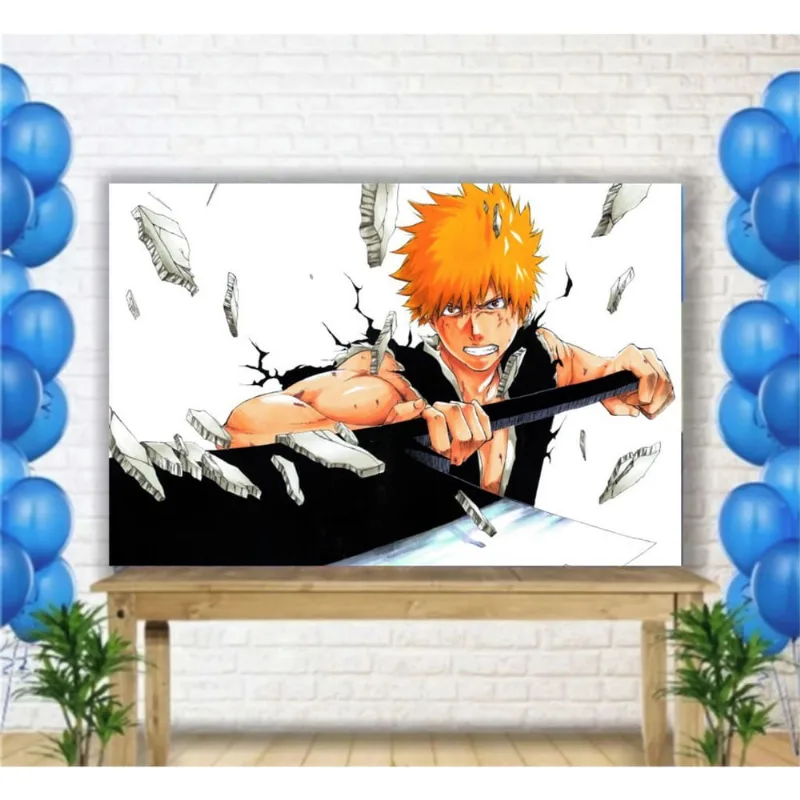 Painel de Festa Anime Bleach Mod1 tam 2mx1m