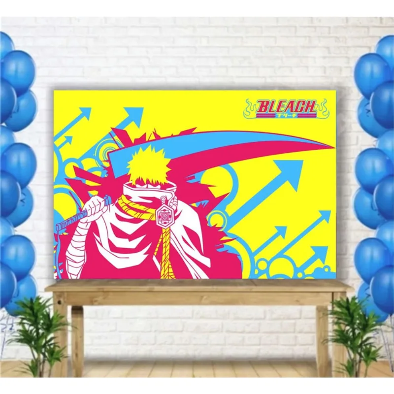 Painel de Festa Anime Bleach Mod4 tam 2mx1m