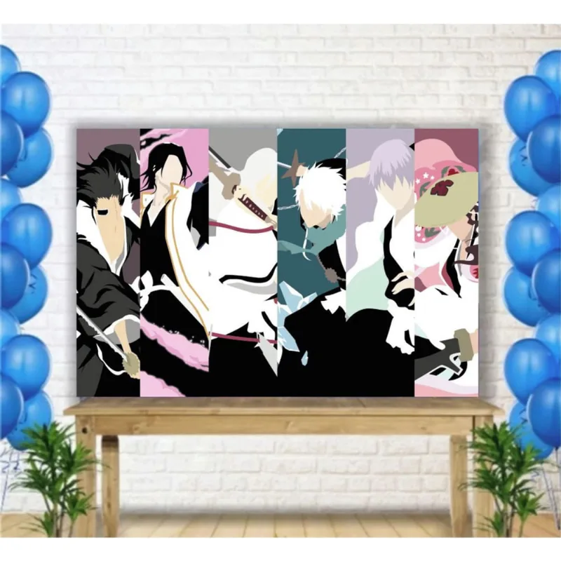Painel de Festa Anime Bleach Mod8 tam 2mx1m
