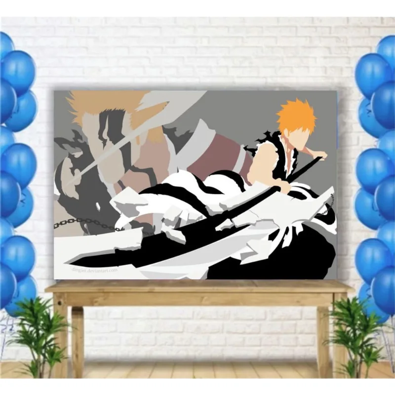 Painel de Festa Anime Bleach Mod12 tam 2mx1m