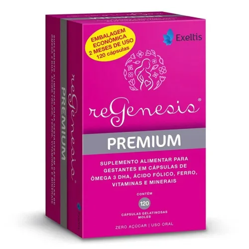 SUPLEMENTO ALIMENTAR REGENESIS PREMIUM 120 CÁPSULAS - PREMIUM