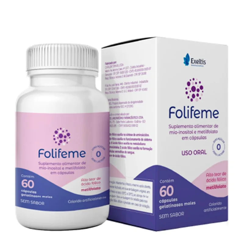 Suplemento Alimentar Folifeme 60 Cápsulas