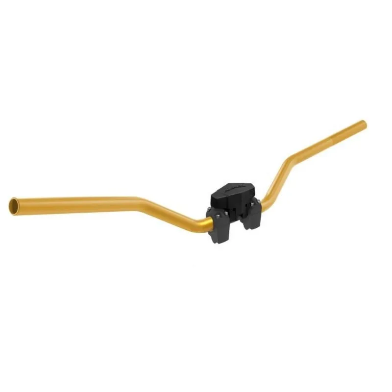 Combo Guidão Ø31,5 Dourado + Adaptador Up Ø28,5 X Ø31,5 X 35 Elegance Preto