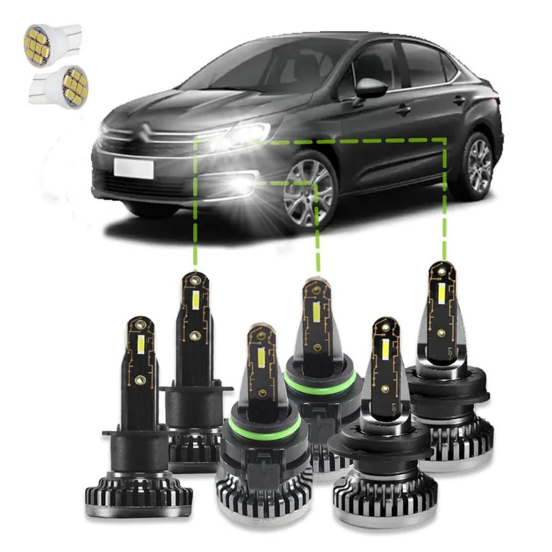 Kit Ultra Led Nano 30000Lm C4 Lounge 2013/2020 Alta Baixa E