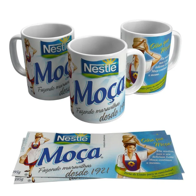 Caneca Leite Condensado Moça Rótulo Lata 325ml