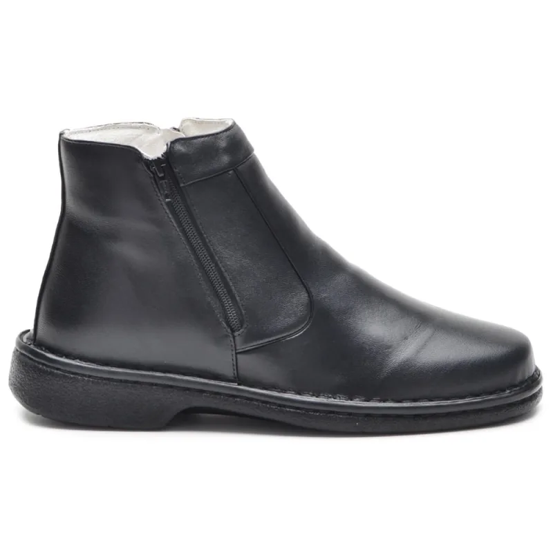 Bota Masculina Anti Stress Ortopédica para Diabéticos em Couro - Não Disponível