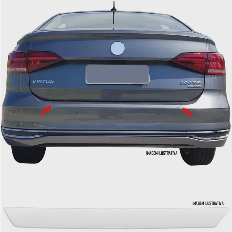 Protetor de Porta Malas Incolor Volkswagen Virtus Adesivo