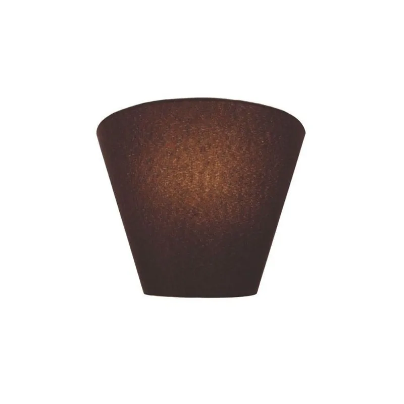 Arandela Retro Cone Md-2001 Cúpula Em Tecido 25-26x13cm Café - Bivolt - Vivare Brasil Iluminação