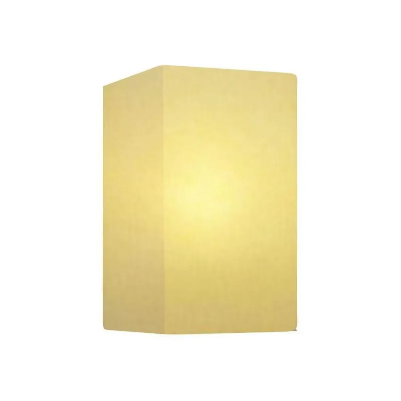 Arandela Retangular Retro Md-2002 Cúpula Em Tecido 25-16x10cm Algodão Crú - Bivolt