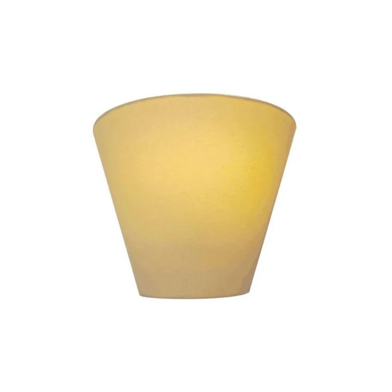 Arandela Retro Cone Md-2001 Cúpula Em Tecido 25-26x13cm Algodão Crú - Bivolt - Vivare Brasil Iluminação