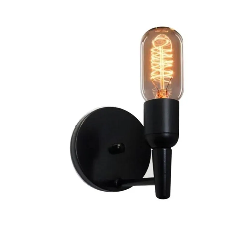 Arandela Retro Parede Md-2028 Preto Suporte Para Lâmpada - Bivolt - Vivare Brasil Iluminação