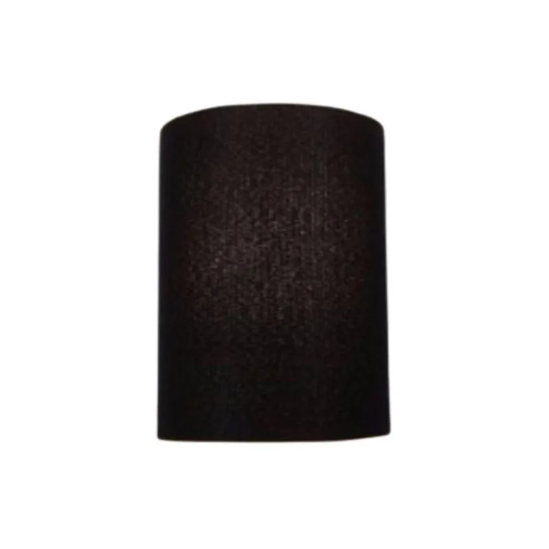 Arandela Meia Cana Retro Md-2003 Cúpula Em Tecido 25-18x10cm Preto - Bivolt - Vivare Brasil Iluminação