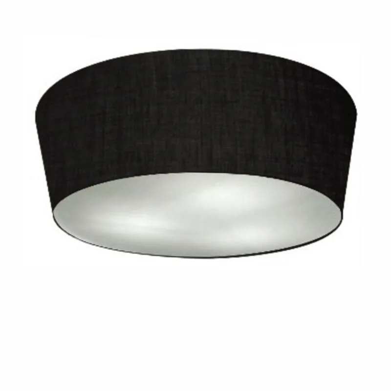 Plafon Cone Md-3004 Cúpula Em Tecido 15/50x40cm Preto - Bivolt