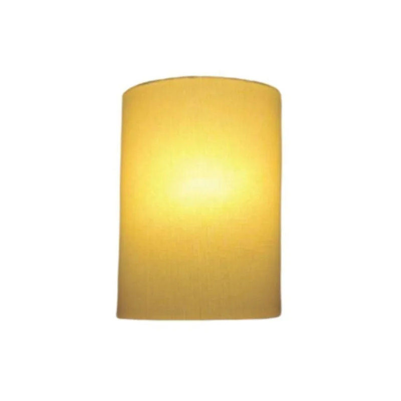 Arandela Meia Cana Retro Md-2003 Cúpula Em Tecido 25-18x10cm Algodão Crú - Bivolt
