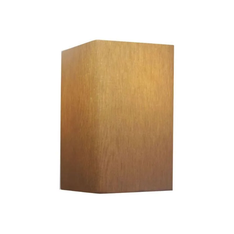 Arandela Retangular Retro Md-2002 Cúpula Em Tecido 25-16x10cm Palha - Bivolt - Vivare Brasil Iluminação