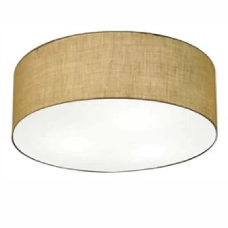 Plafon de Teto Md-3006 com Cúpula em Tecido Resistente à Maresia Palha Vivare Brasil Iluminação - Vivare Brasil Iluminação - Casa E Construção