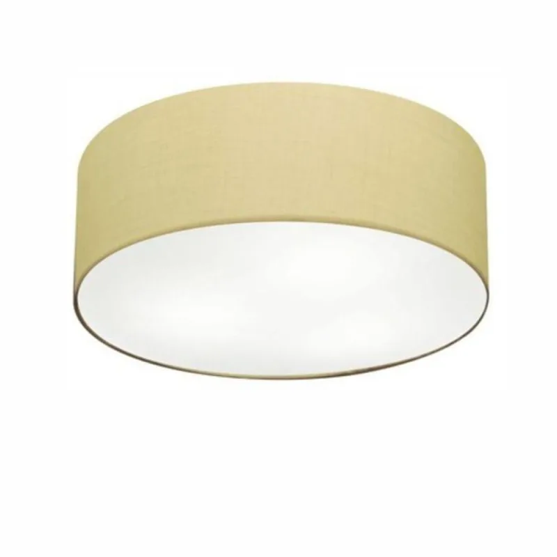 Plafon de Teto Md-3014 Cúpula em Tecido Resistente à Maresia Algodão-crú Vivare Brasil Iluminação - Vivare Brasil Iluminação - Casa E Construção