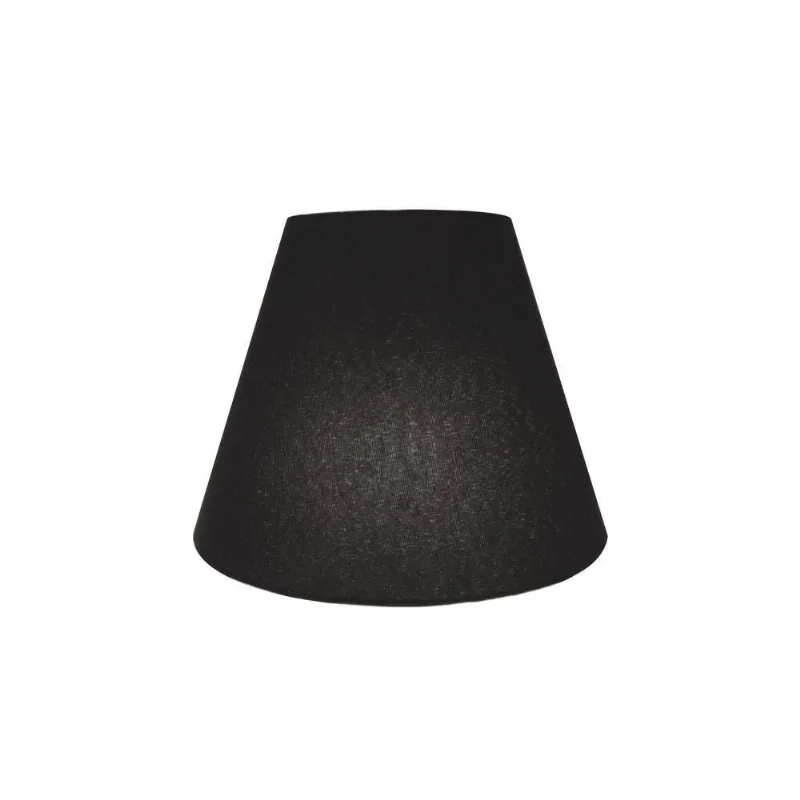 Arandela Retro Cone Vivare Md-2001 Cúpula Em Tecido 25-26x13cm - Bivolt Preto 127-220v