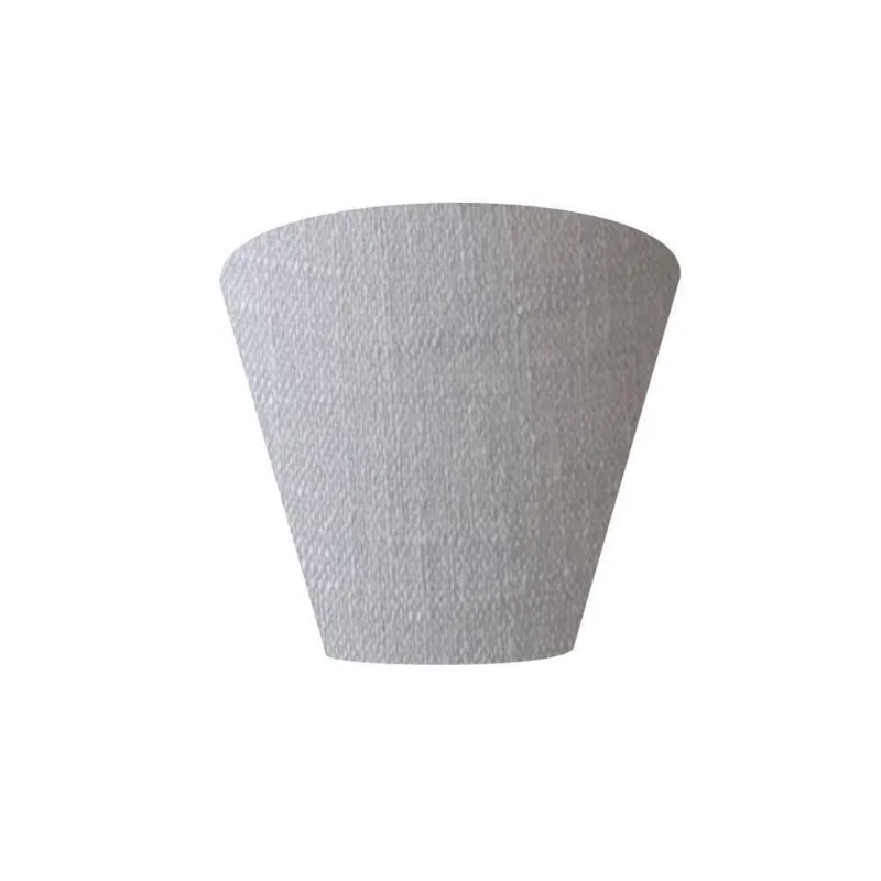 Arandela Retro Cone Vivare Md-2001 Cúpula Em Tecido 25-26x13cm - Bivolt Rustico-cinza 127-220v - Vivare Brasil Iluminação