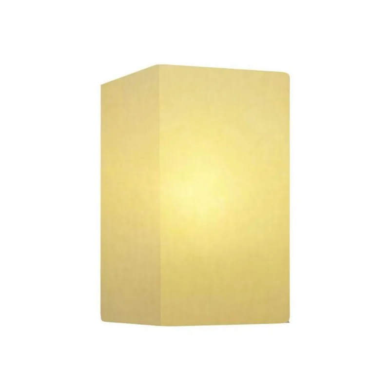 Arandela Retangular Retro Vivare Md-2002 Cúpula Em Tecido 25-16x10cm - Bivolt Algodão-crú 127-220v - Vivare Brasil Iluminação