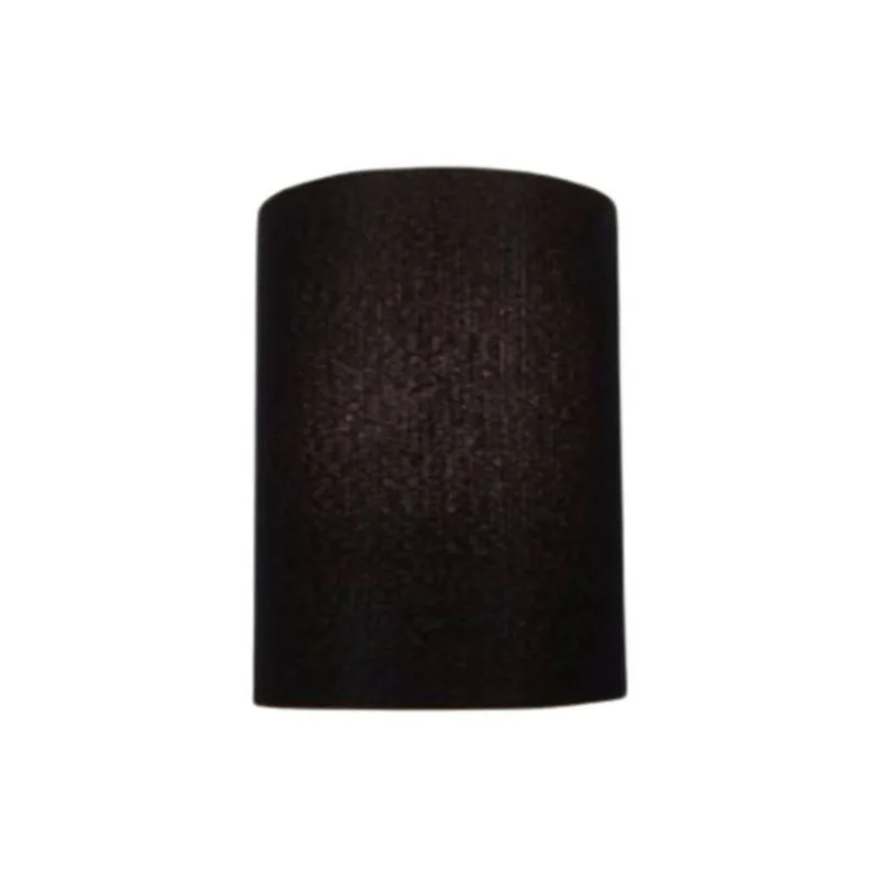 Arandela Meia Cana Retro Vivare Md-2003 Cúpula Em Tecido 25-18x10cm - Bivolt Preto 127-220v