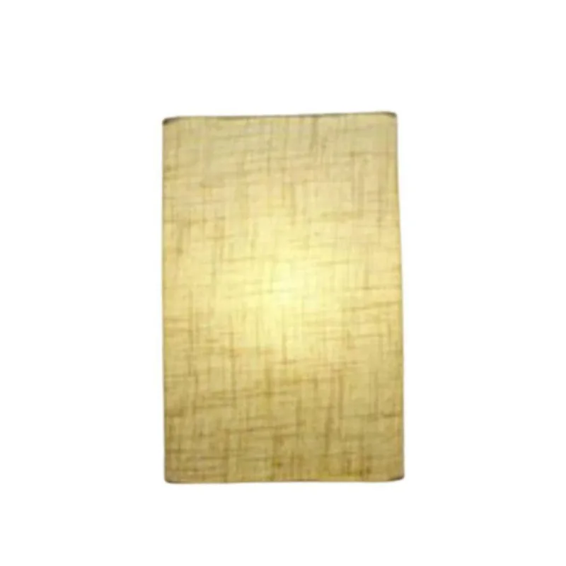 Arandela Retangular Retro Vivare Md-2029 Cúpula Em Tecido 18x10x30cm - Bivolt Rustico-bege 127-220v