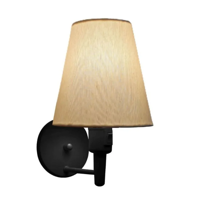 Lustre Pendente Quadrado Vivare Md-4075 Cúpula Em Tecido 30/50x50cm - Bivolt Preta-algodão Crú 110v/220v