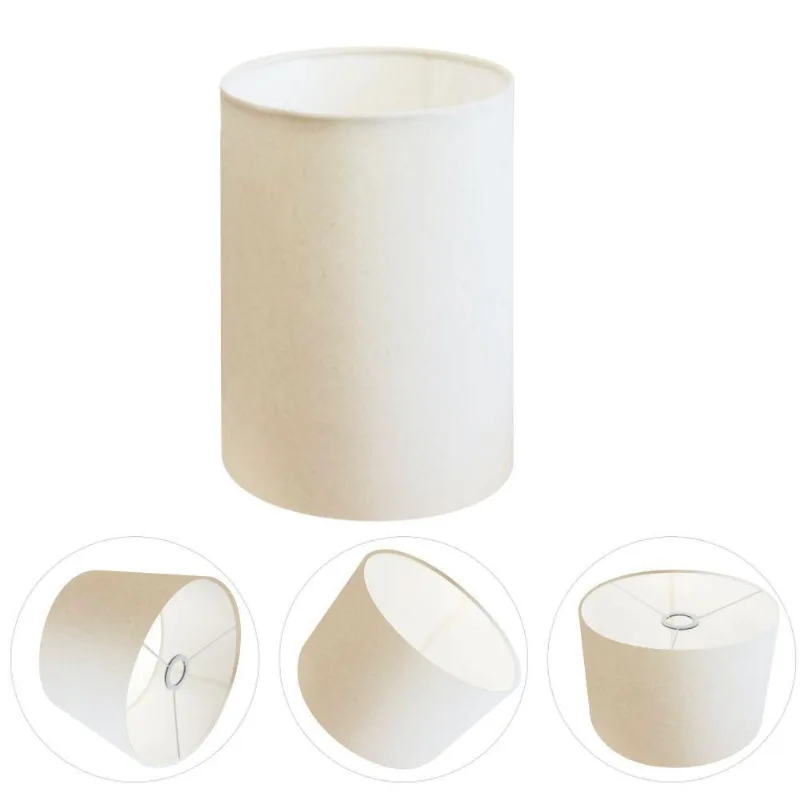 Cúpula Abajur E Luminária Cilíndrica Vivare Cp-7003 ø15x20cm - Bocal Nacional Branco