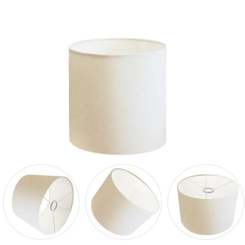 Cúpula Abajur E Luminária Cilíndrica Vivare Cp-7005 ø18x18cm - Bocal Nacional Branco