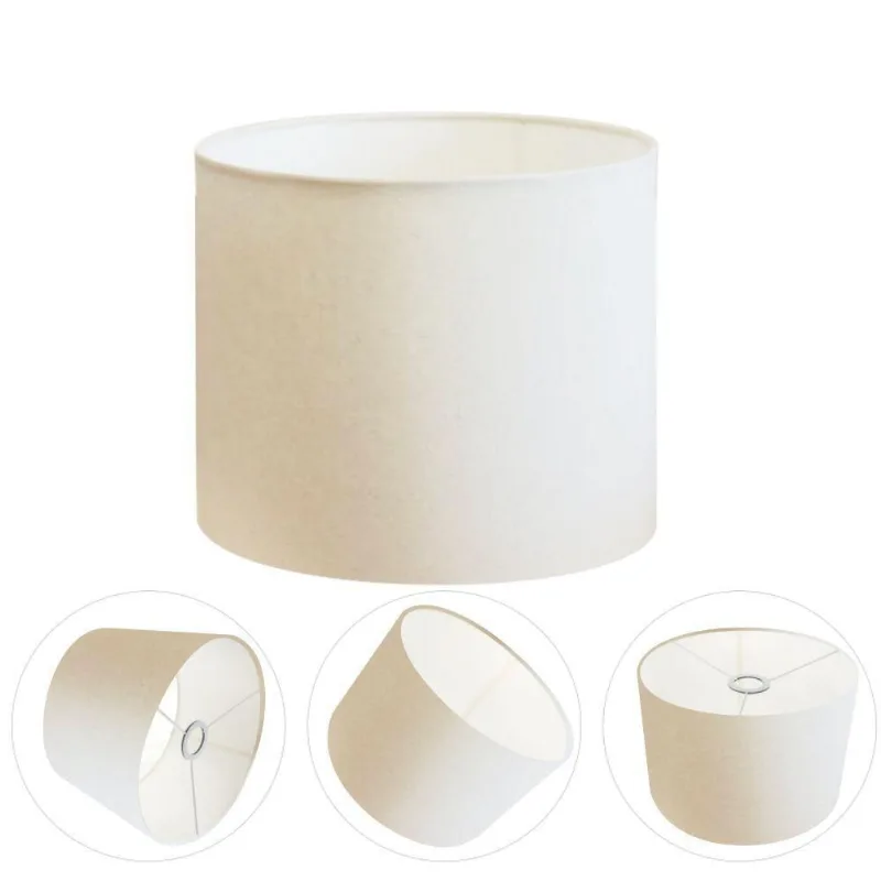 Cúpula Abajur E Luminária Cilíndrica Vivare Cp-7015 ø35x25cm - Bocal Nacional Branco