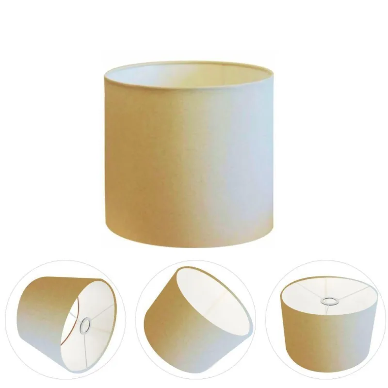 Cúpula para Abajur e Luminária Cp-8005 Cilíndrica 18X18CM Algodão-crú Vivare Brasil Iluminação - Vivare Brasil Iluminação - Agro