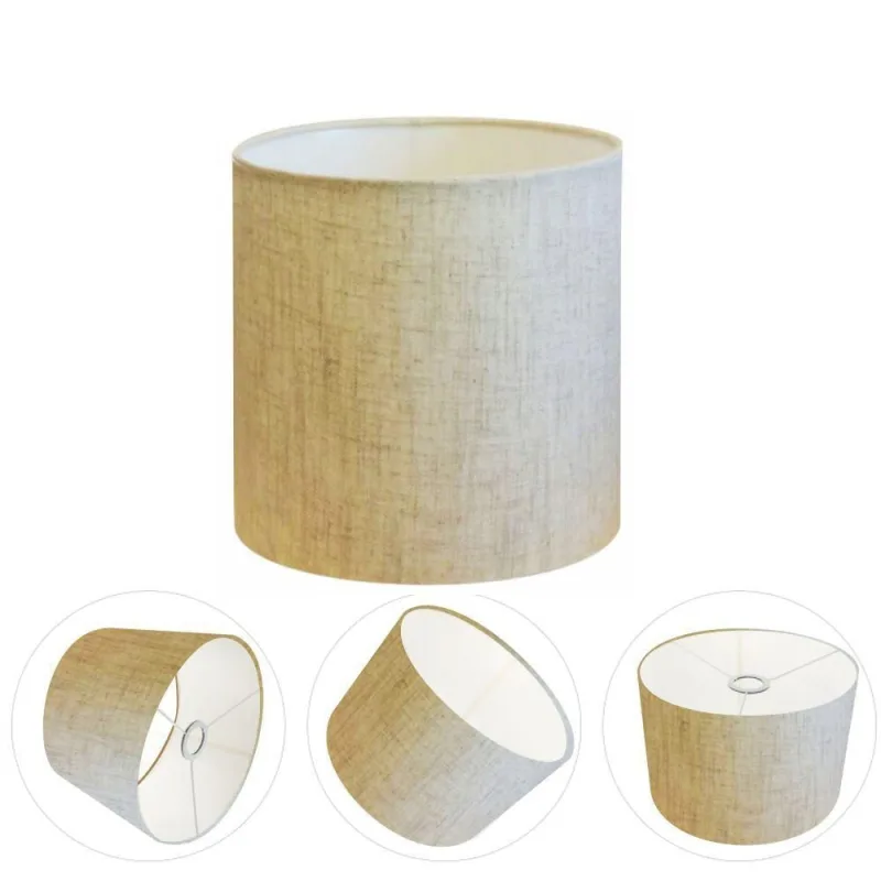 Cúpula para Abajur e Luminária CP-8010 25X25CM Bocal Europeu rústico-bege Vivare Brasil Iluminação - Vivare Brasil Iluminação - Casa E Construção