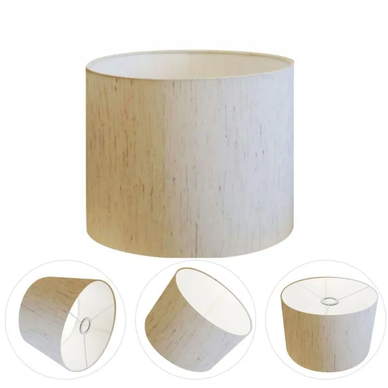 Cúpula para Abajur e Luminária CP-8012 Cilíndrica 30X25CM Linho Bege Vivare Brasil Iluminação - Vivare Brasil Iluminação - Casa E Construção