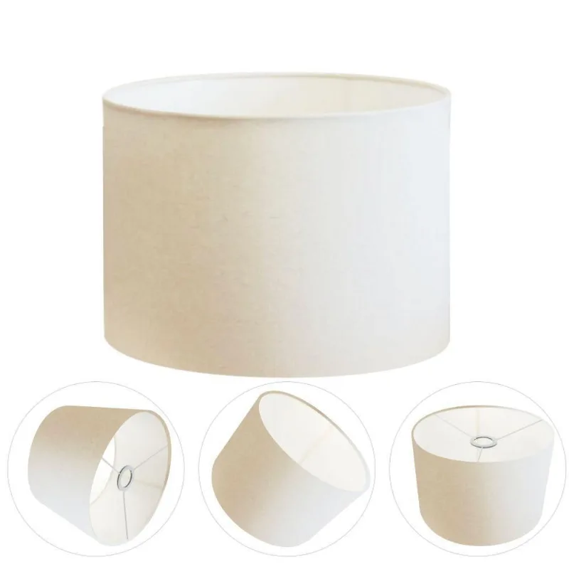 Cúpula para Abajur e Luminária CP-8019 Cilíndrica 40X30CM Resistente à Maresia Branco Vivare Brasil