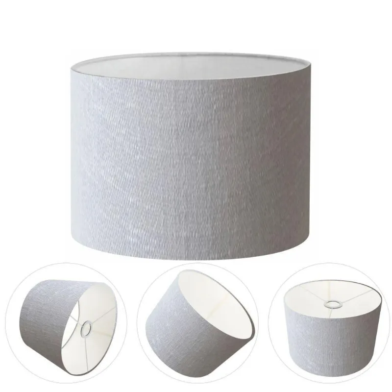 Cúpula para Abajur e Luminária CP-8019 Cilíndrica 40X30CM Resistente à Maresia rustico-cinza Vivare