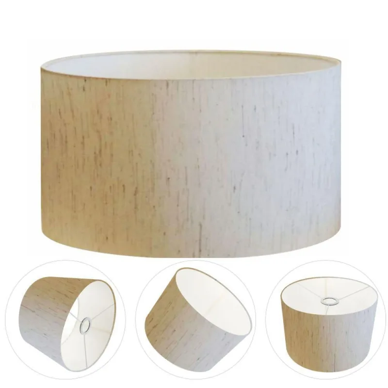 Cúpula para Abajur e Luminária CP-8028 Cilíndrica Resistente à Maresia Bege Vivare Brasil Iluminação - Vivare Brasil Iluminação - Casa E Construção