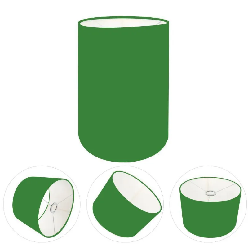 Cúpula Abajur Cilíndrica Cp-7003 ø15x20cm Verde Folha
