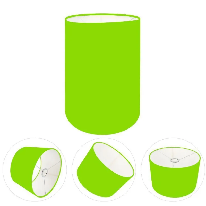 Cúpula Abajur Cilíndrica Cp-7003 ø15x20cm Verde Limão