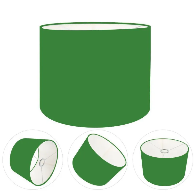 Cúpula Abajur Cilíndrica Cp-7012 ø30x25cm Verde Folha