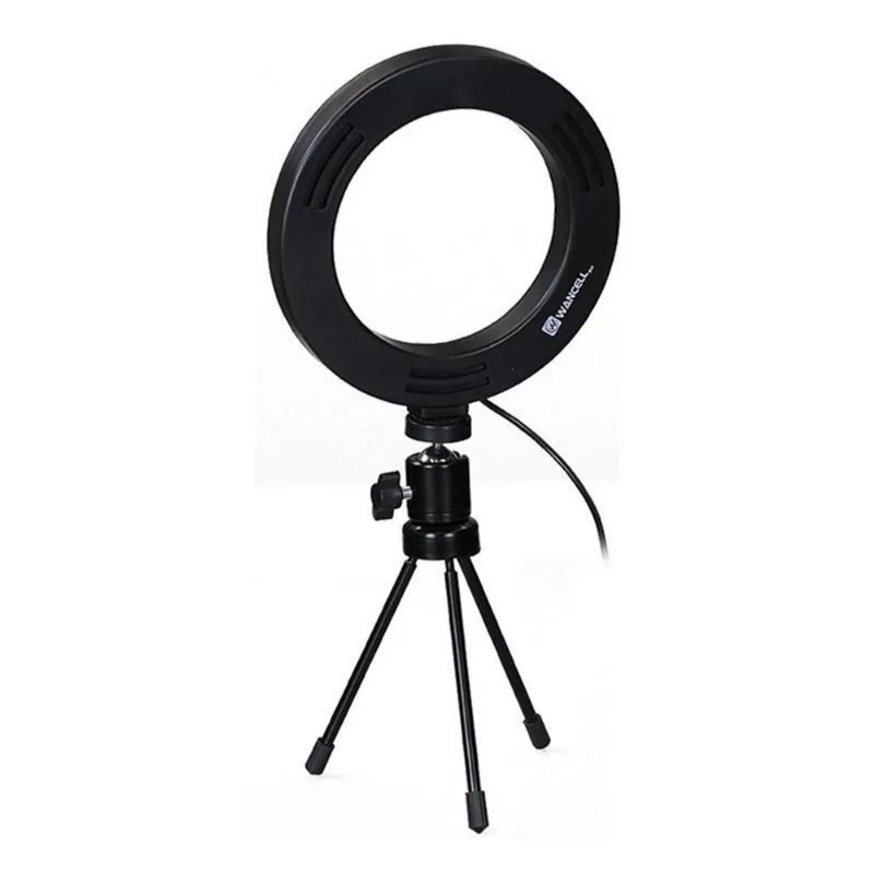 Ring Light Iluminador Led 16Cm + Mini Tripé